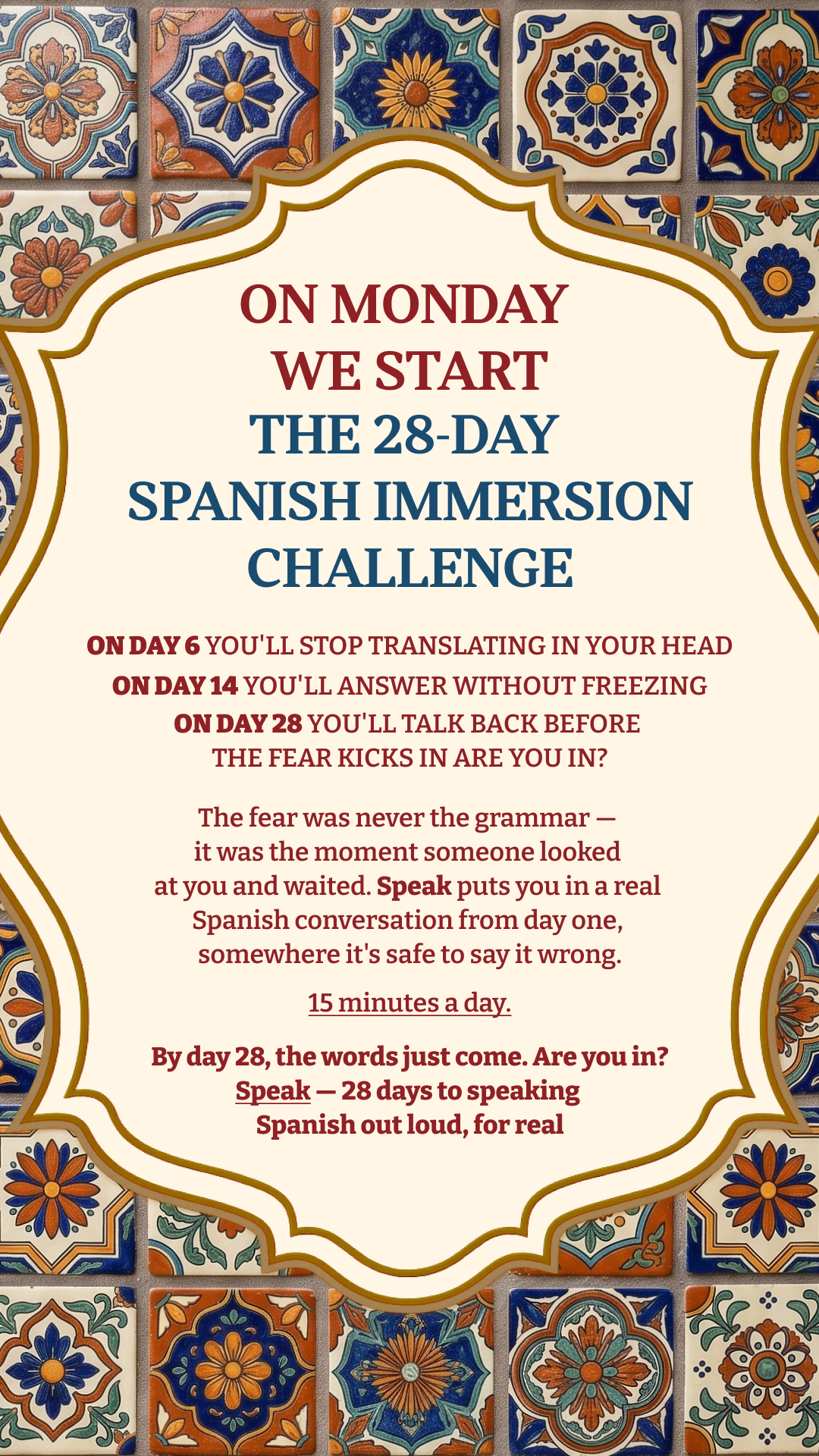 Speak ad creative