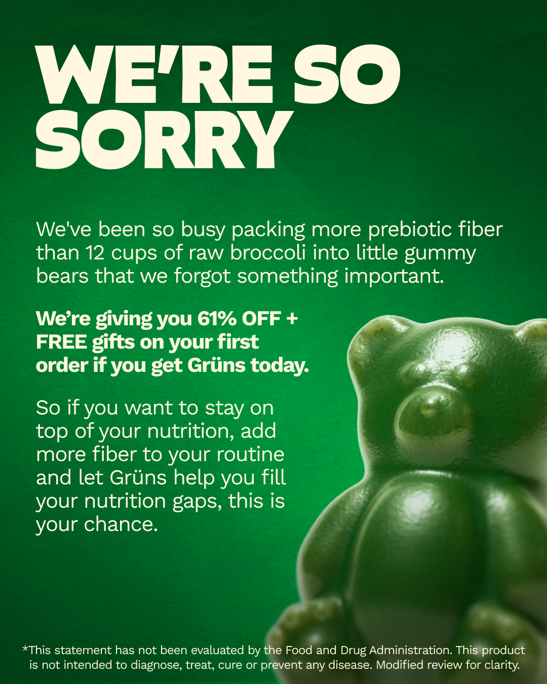 Gruns ad creative