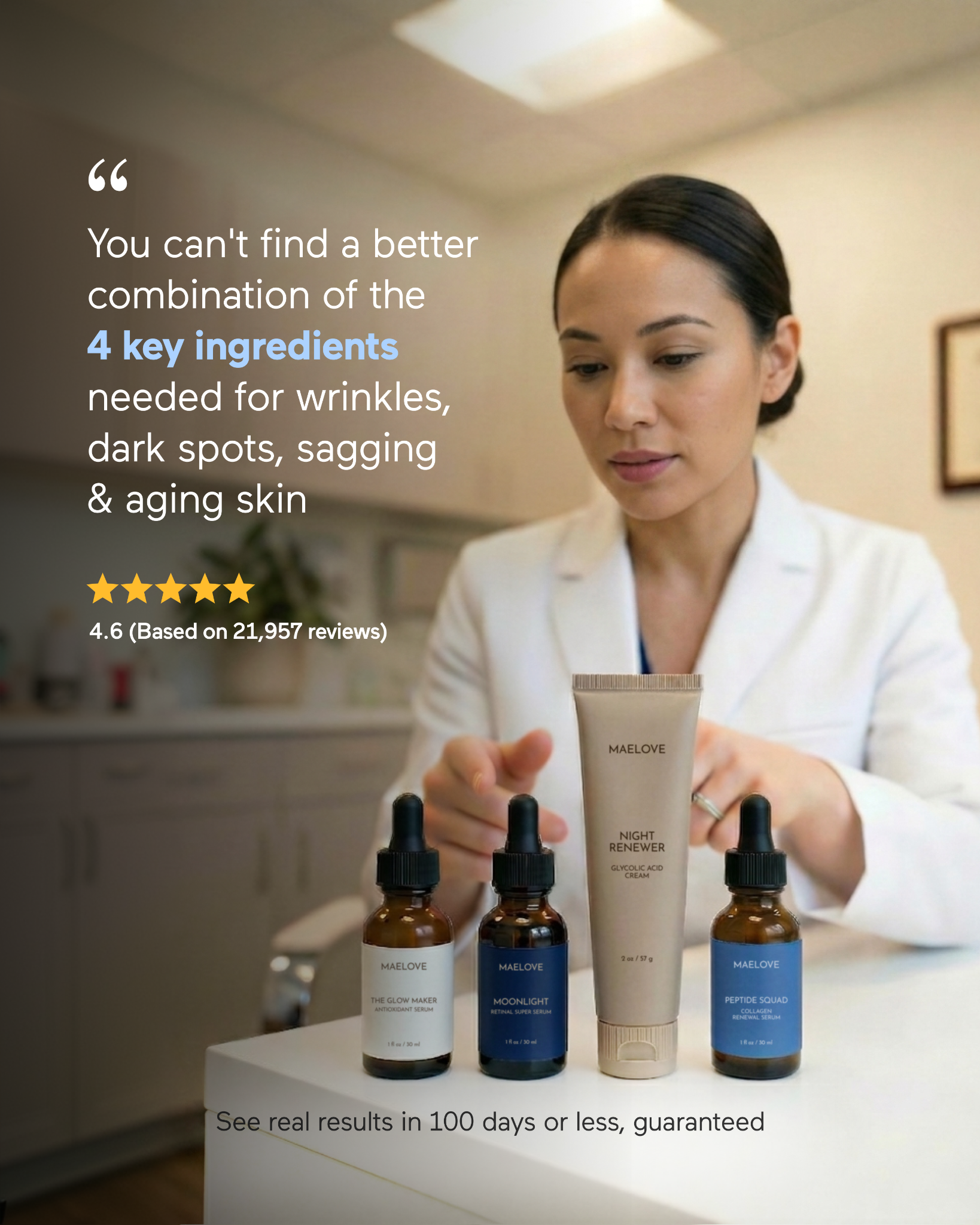 Maelove Skincare ad creative