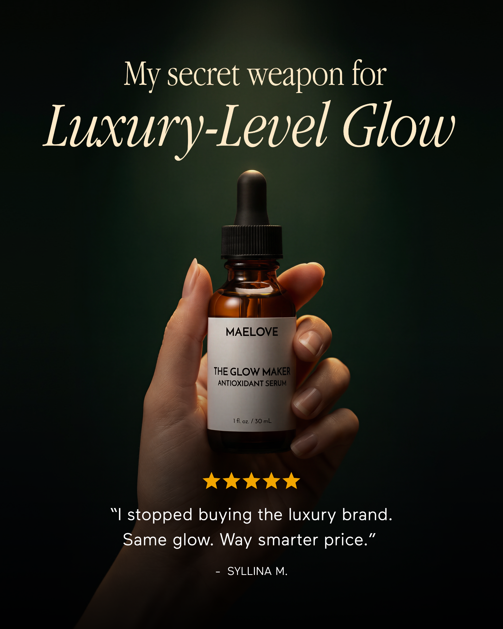 Maelove Skincare ad creative