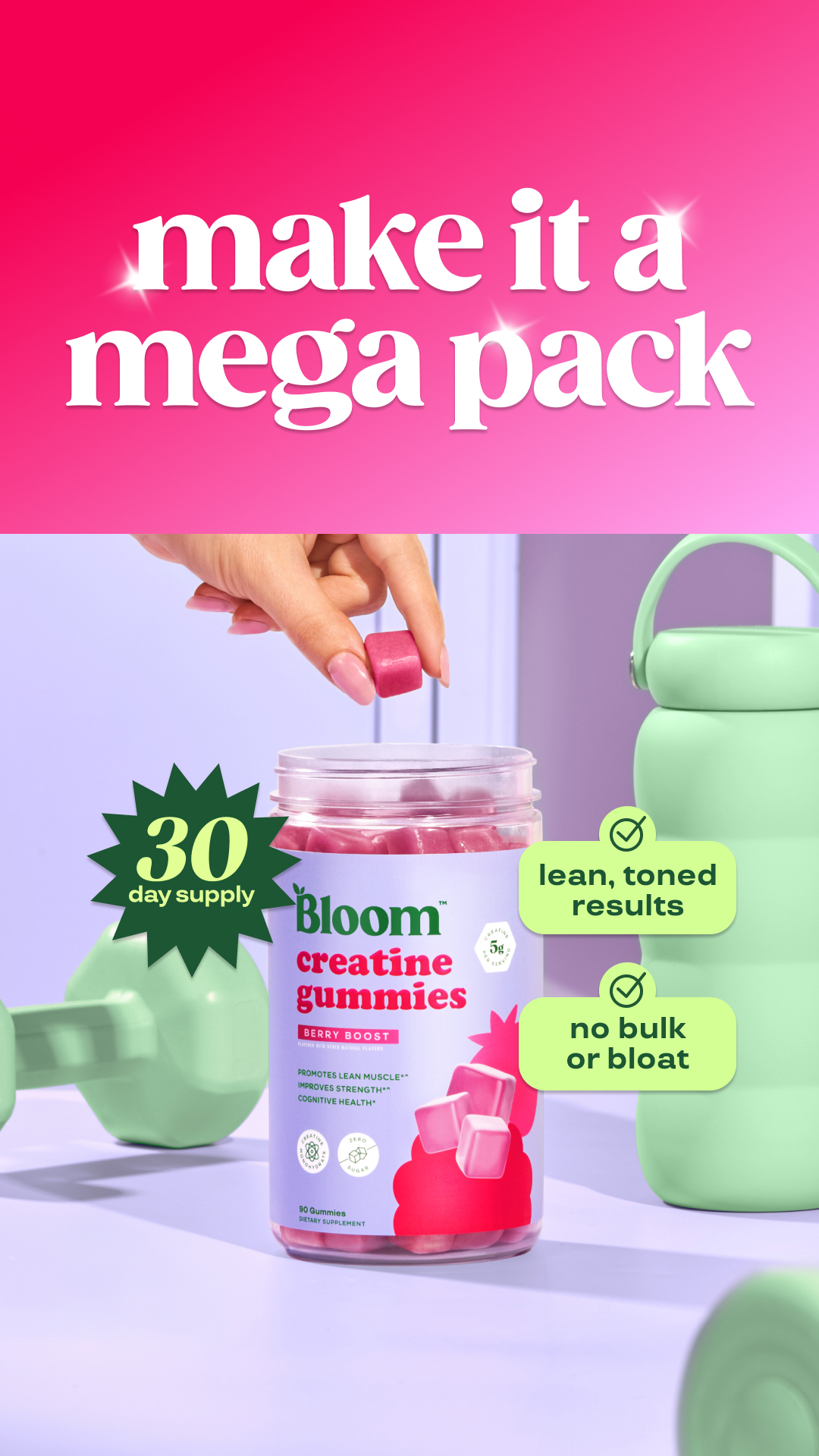Bloom Nutrition ad creative