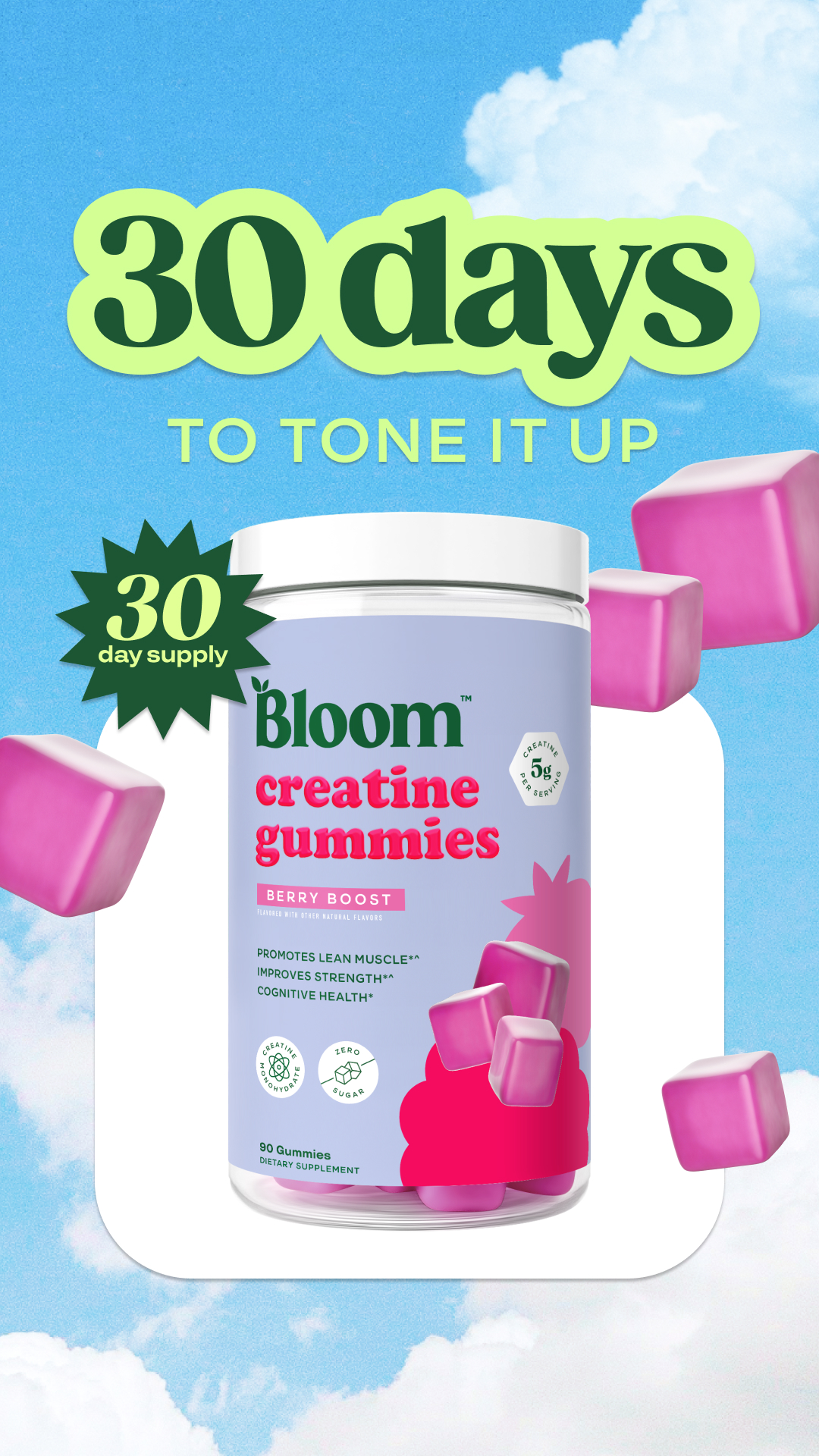 Bloom Nutrition ad creative