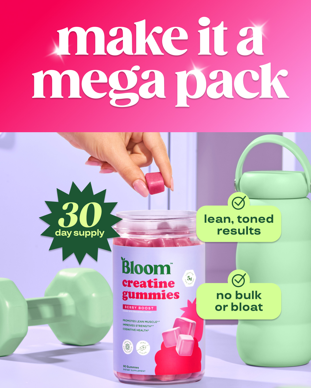 Bloom Nutrition ad creative
