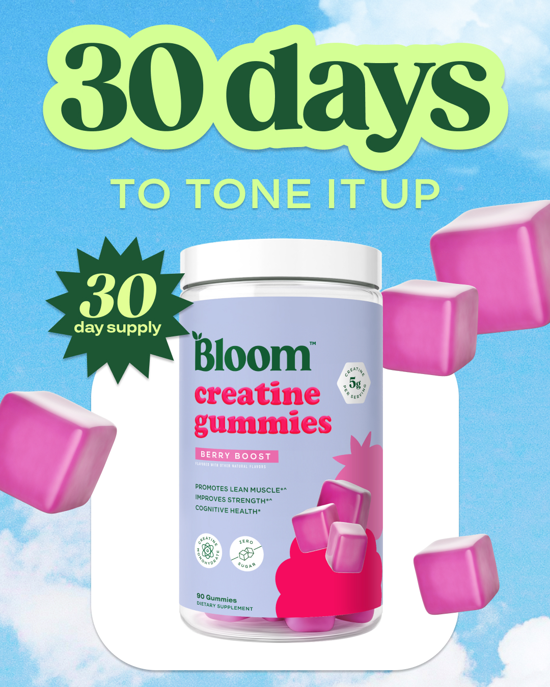 Bloom Nutrition ad creative