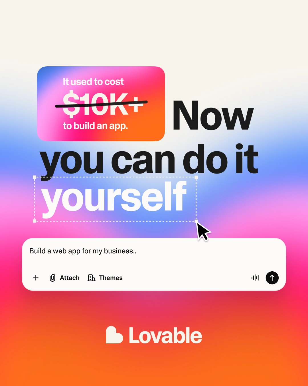 Lovable ad creative