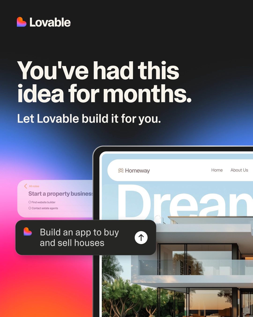 Lovable ad creative