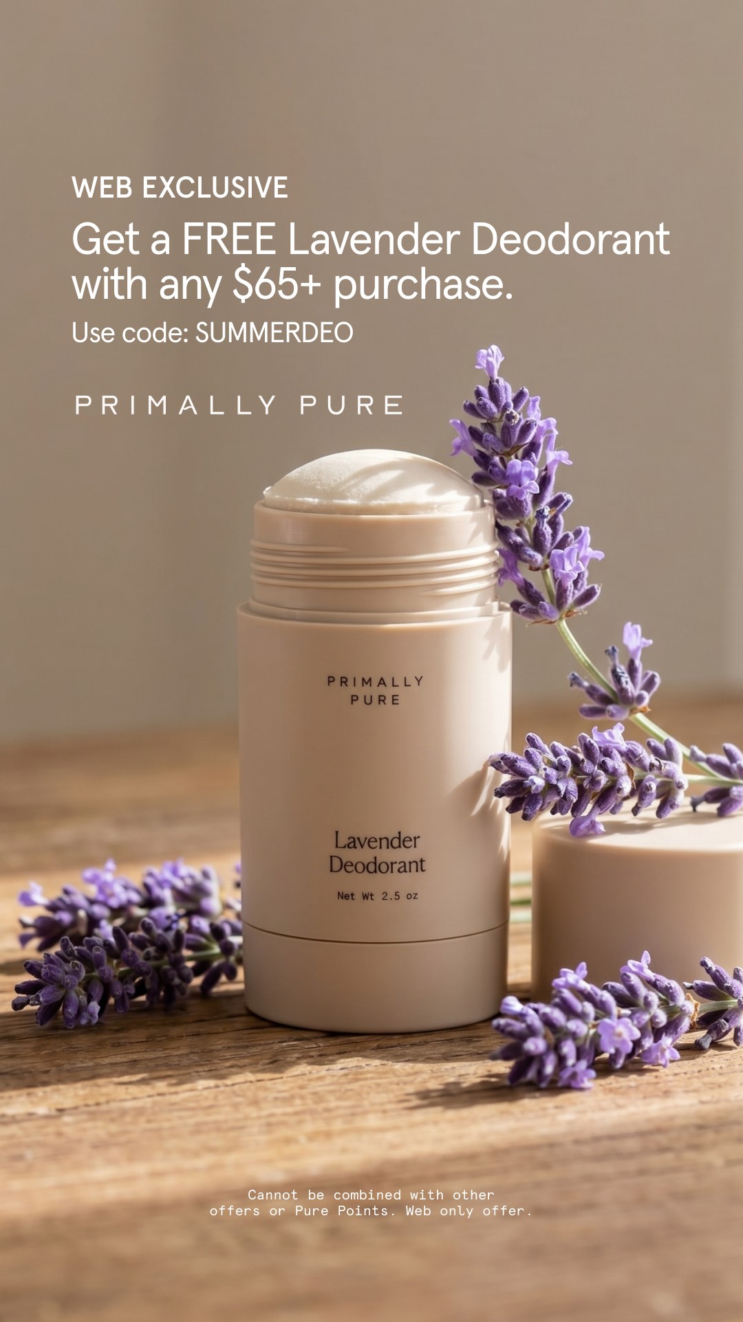 Primally Pure ad creative