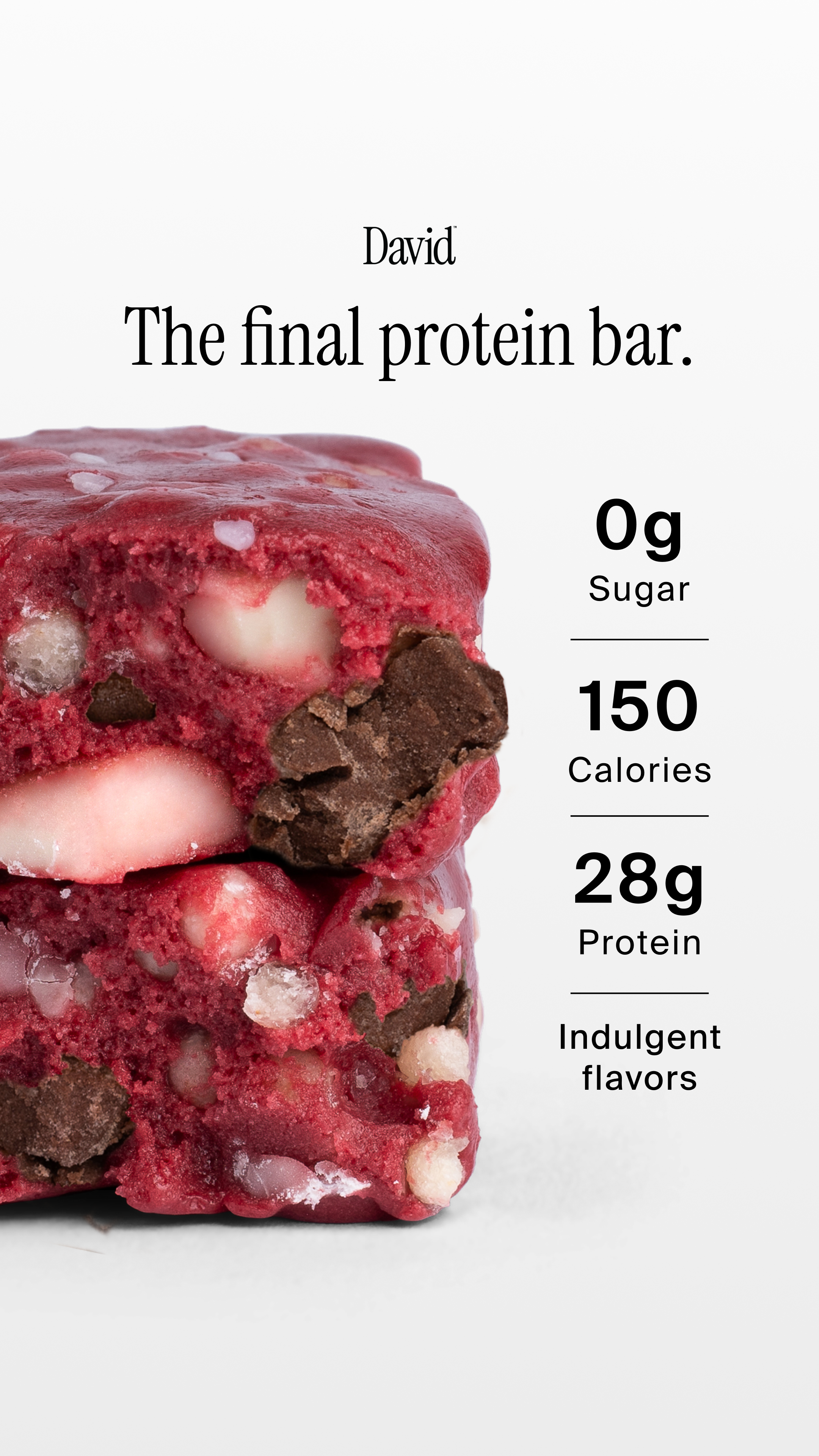 David Protein ad creative