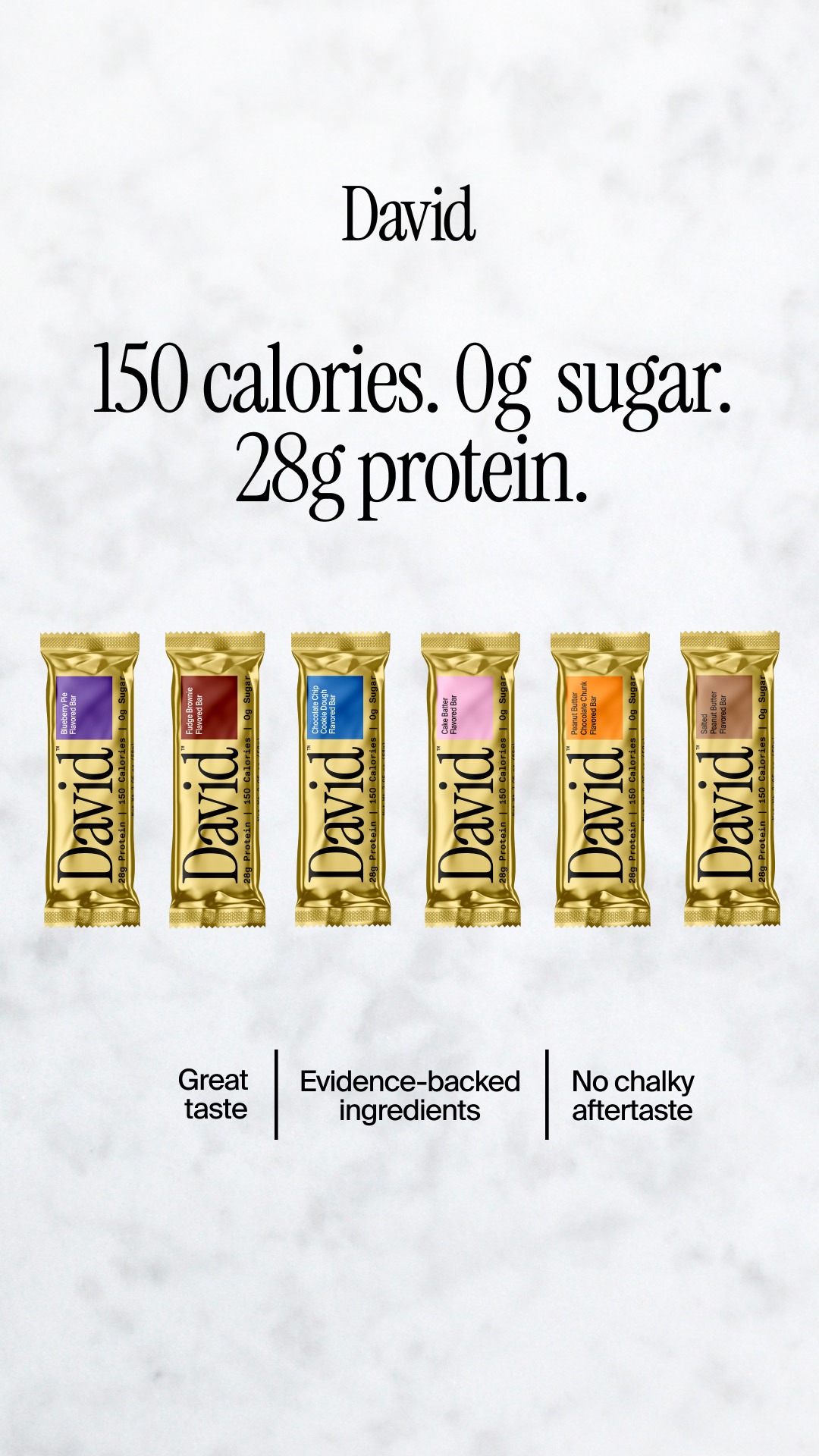 David Protein ad creative