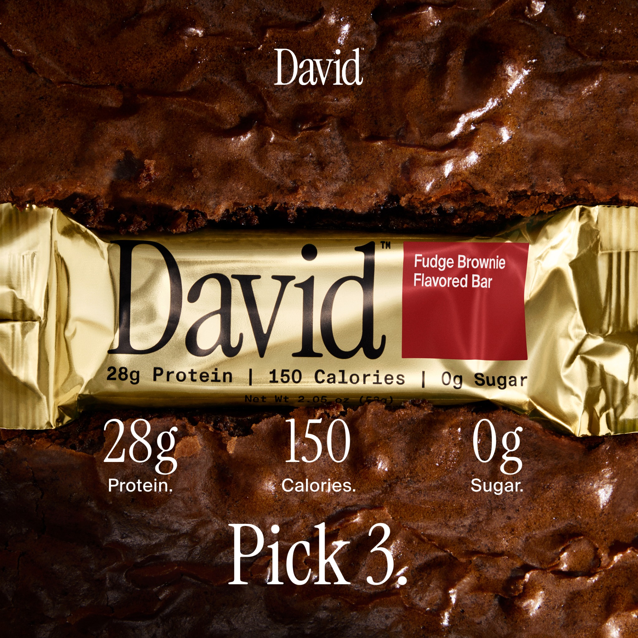 David Protein ad creative