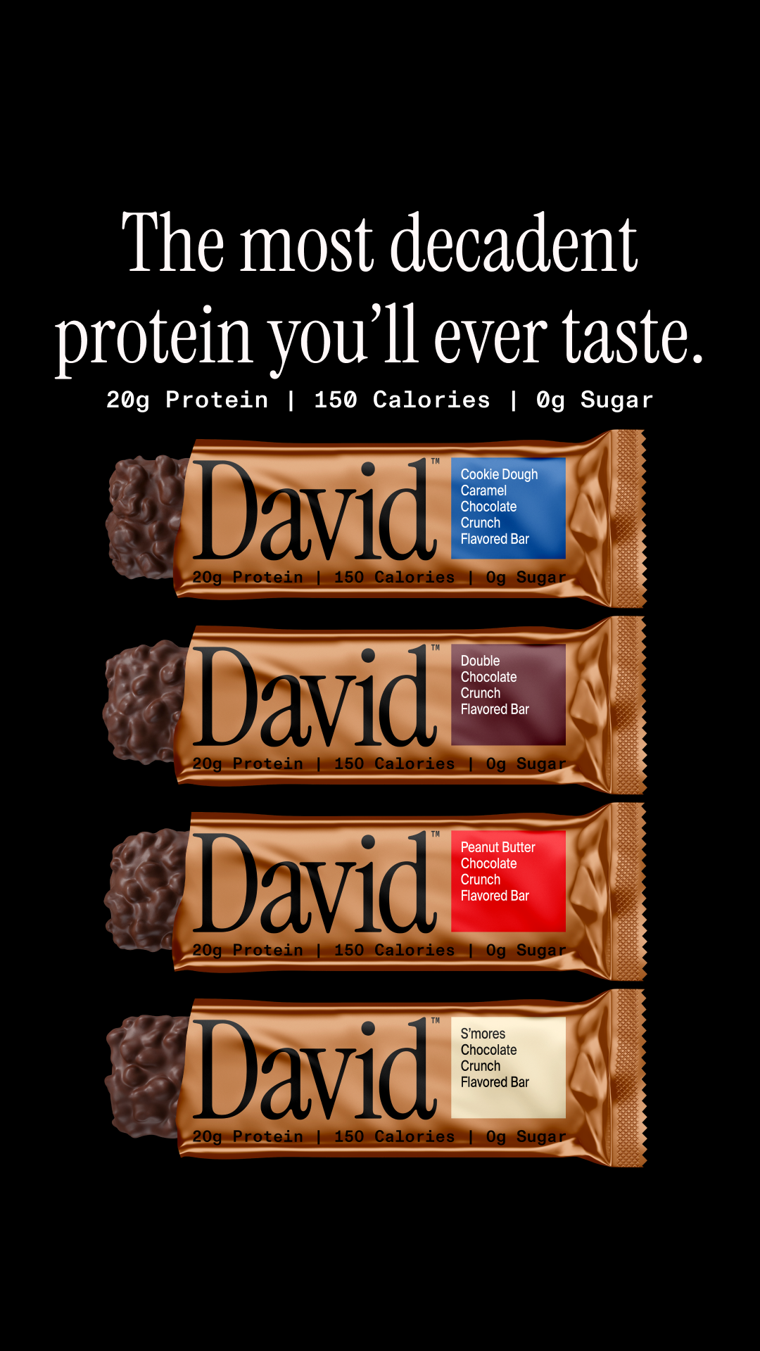 David Protein ad creative