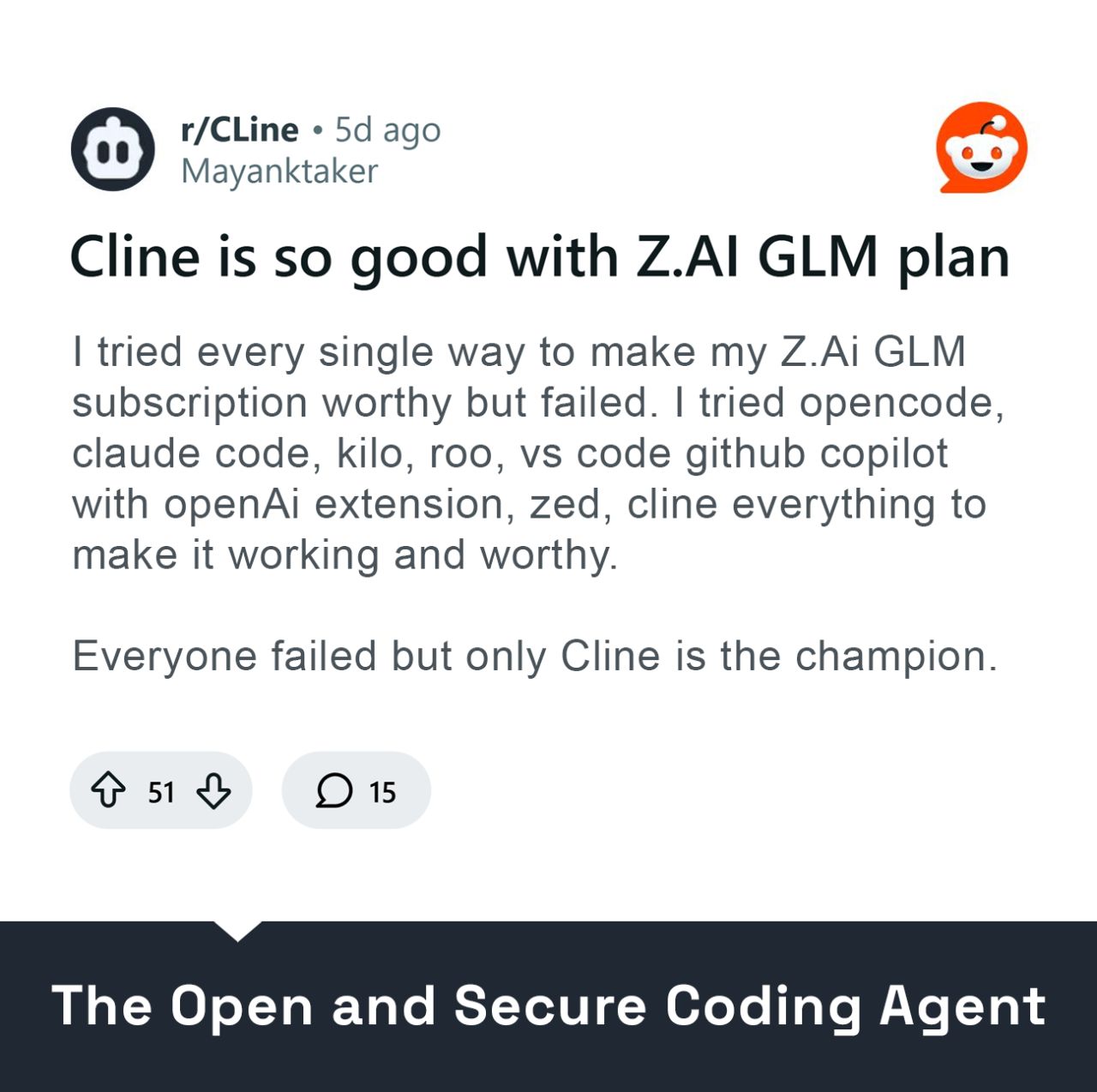 Cline ad creative