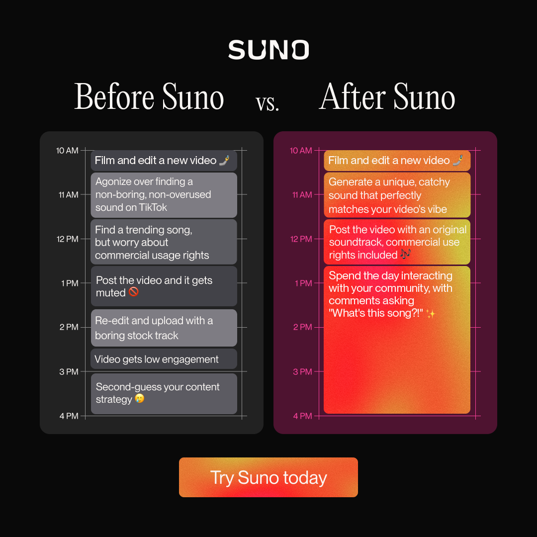 Suno ad creative