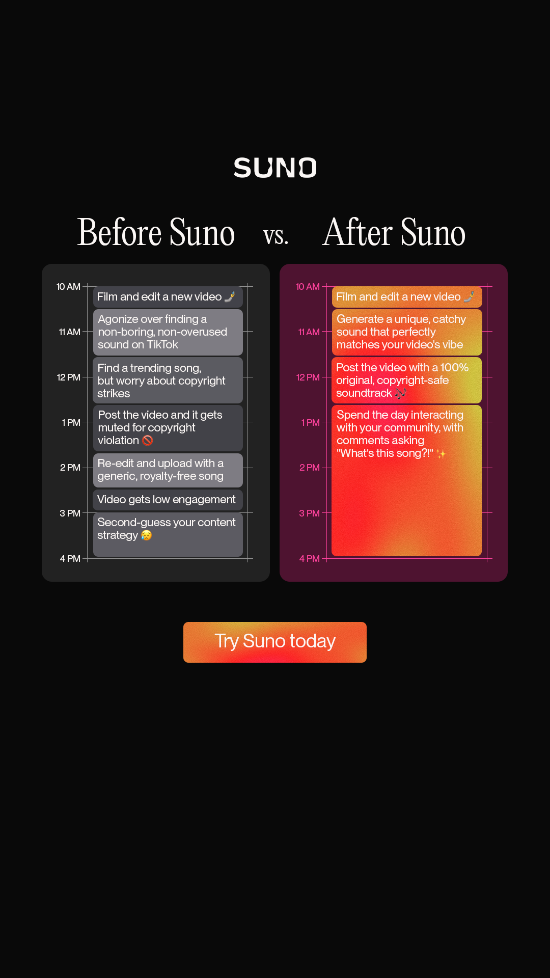 Suno ad creative