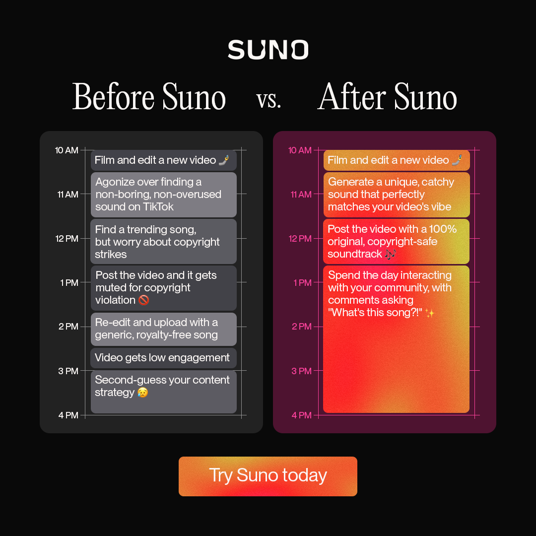 Suno ad creative