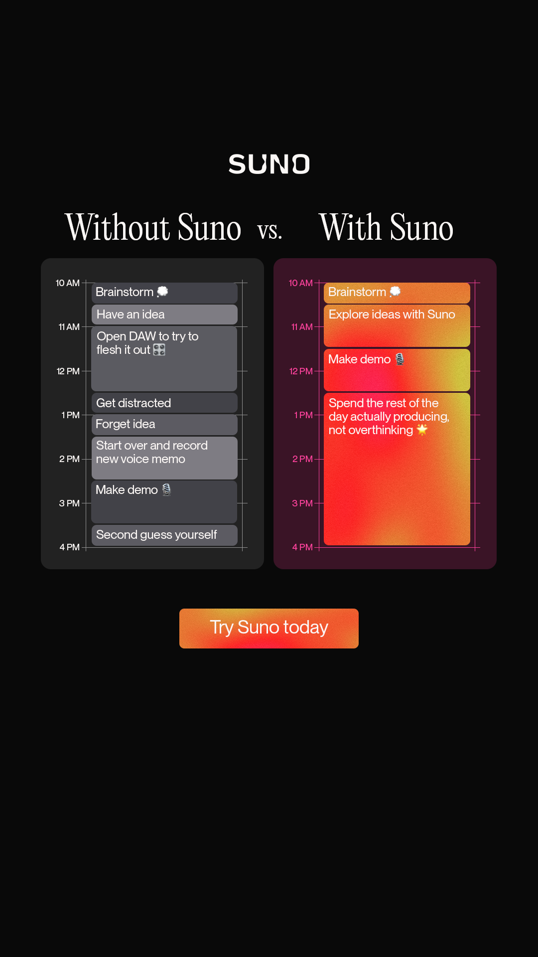 Suno ad creative