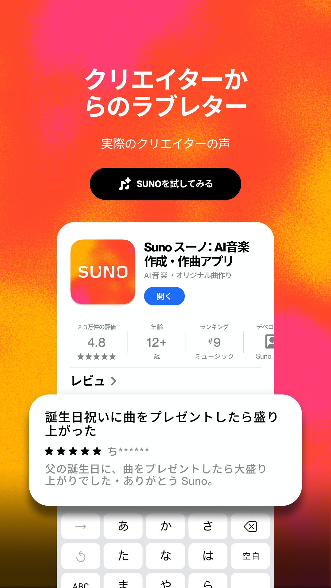 Suno ad creative