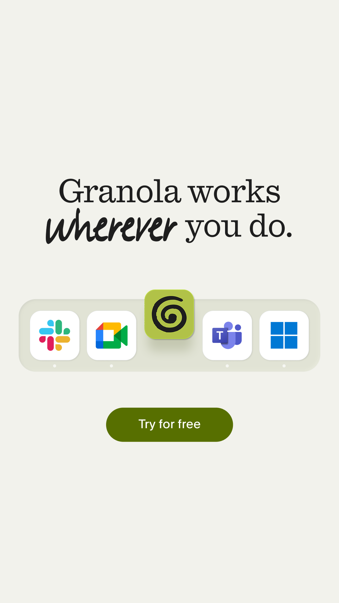 Granola ad creative