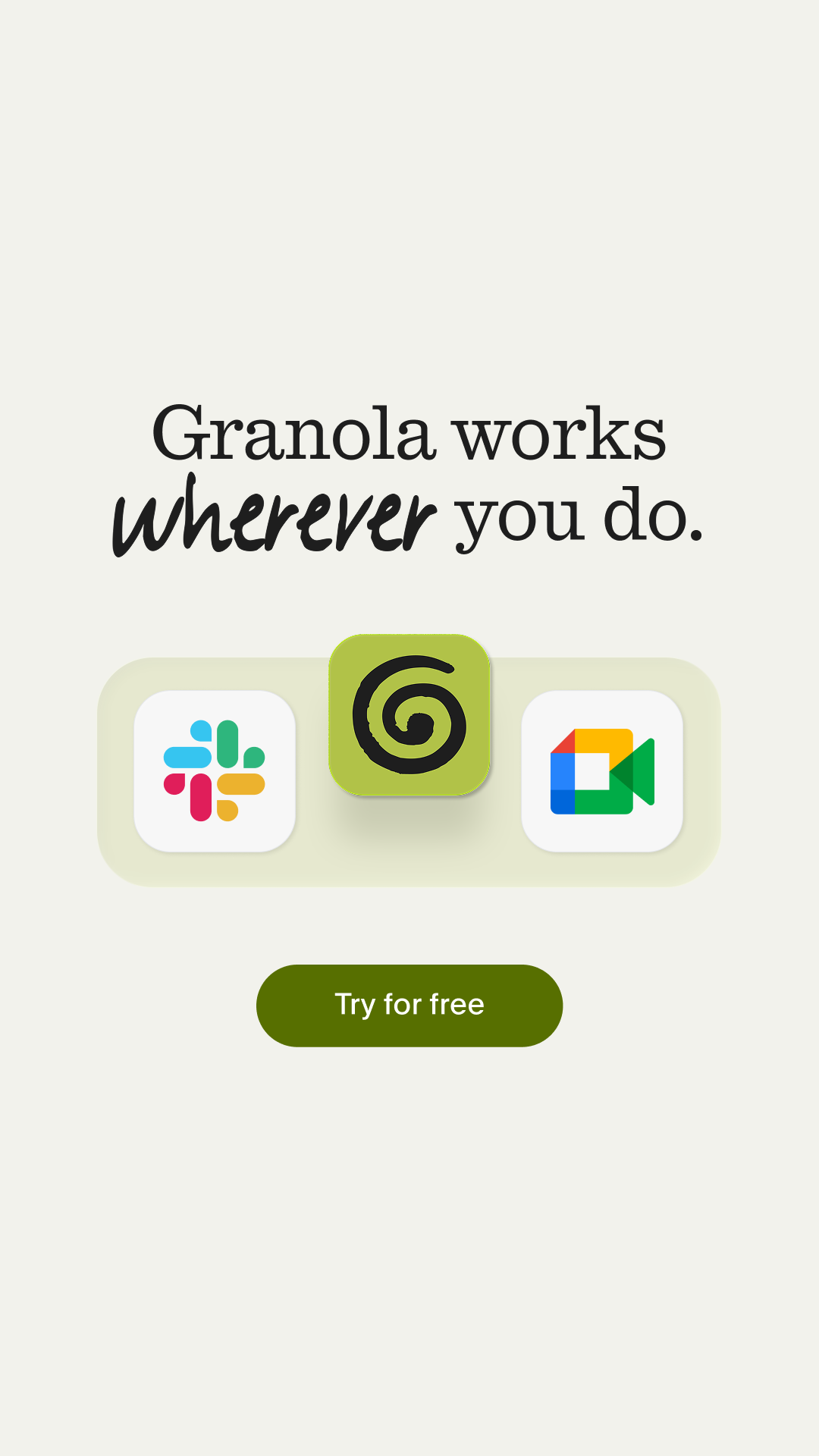 Granola ad creative