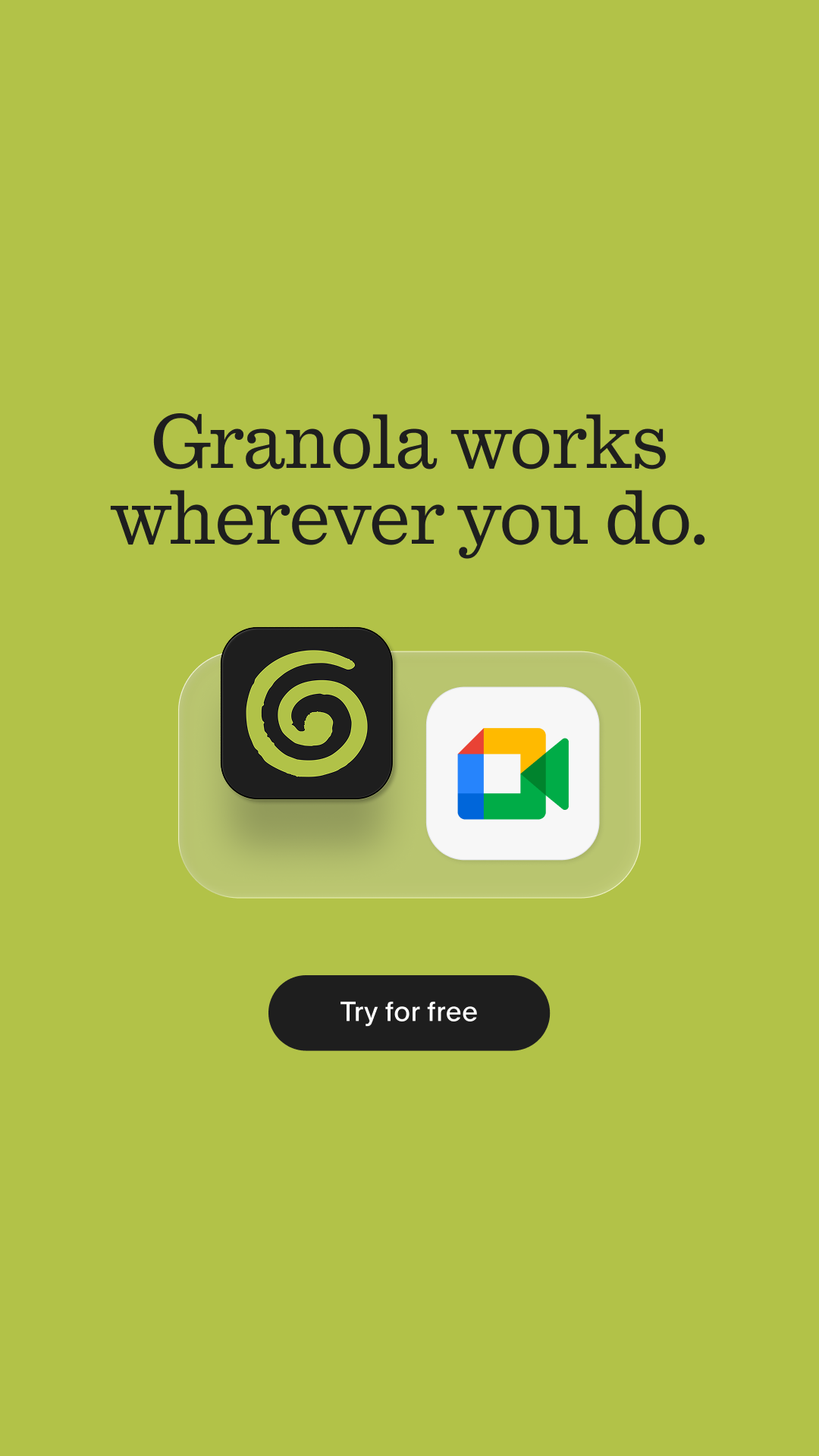 Granola ad creative